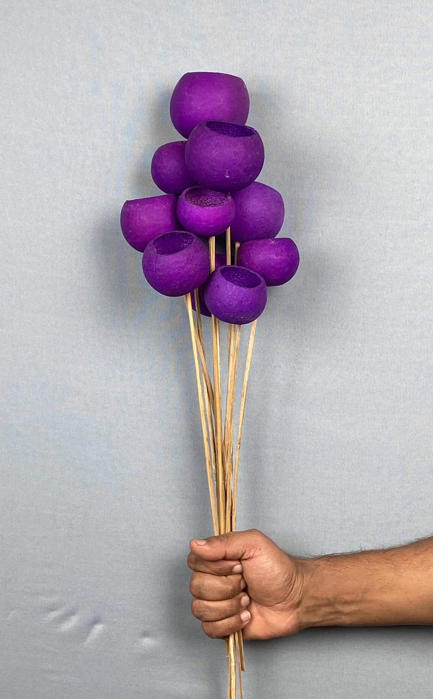 Bell Cup Stemmed Bunch (10 pieces) - Violet