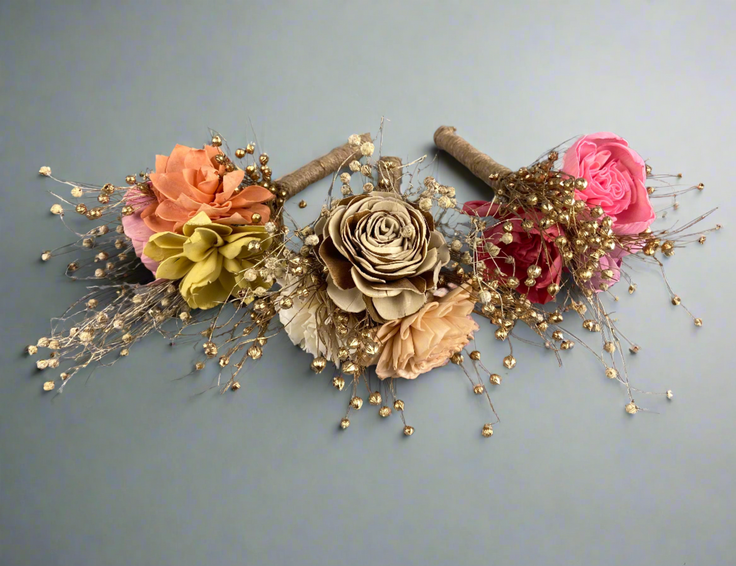 Handcrafted Floral Set - Set of 3