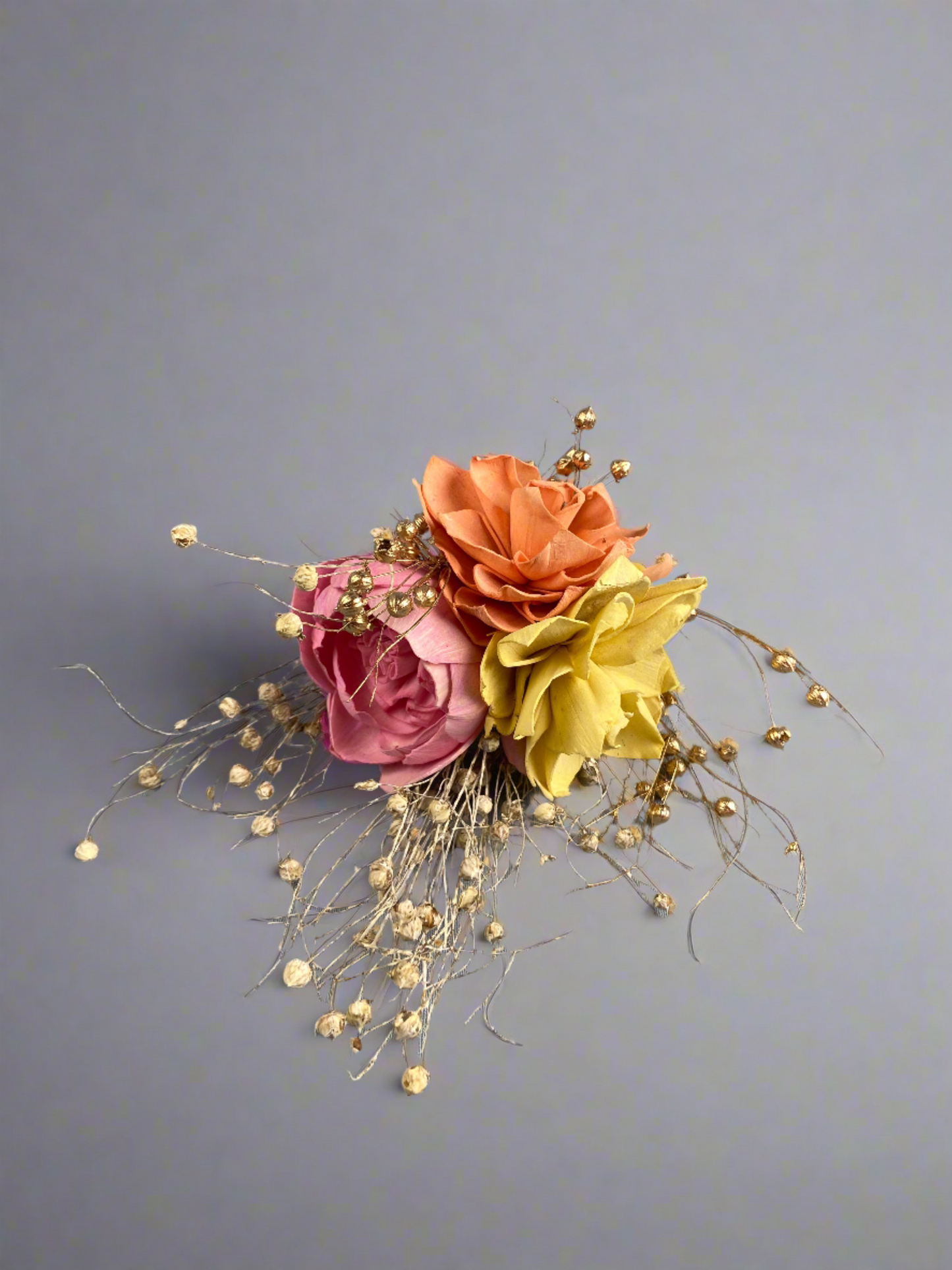 Handcrafted Floral Set - Set of 3
